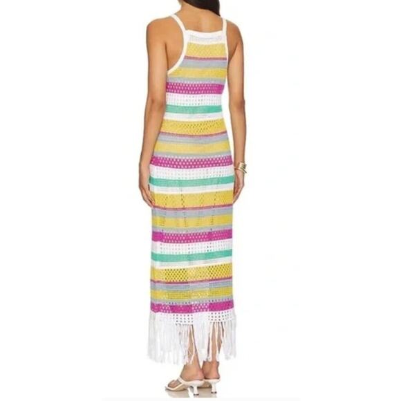 ANTHROPOLOGIE 525 AMERICA CROCHET MAXI DRESS Boem Small NWT - Picture 2 of 10